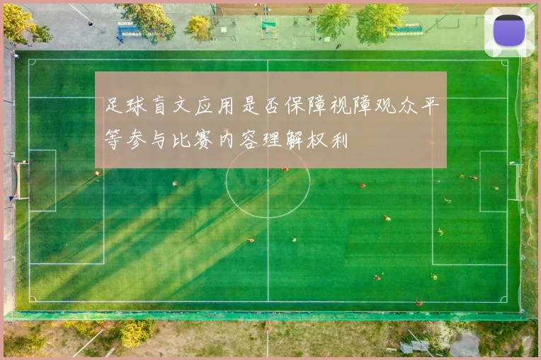 足球盲文应用是否保障视障观众平等参与比赛内容理解权利